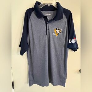 Men’s size medium Sport-Tek Pittsburgh Penguins Lablatt Blue Polo
